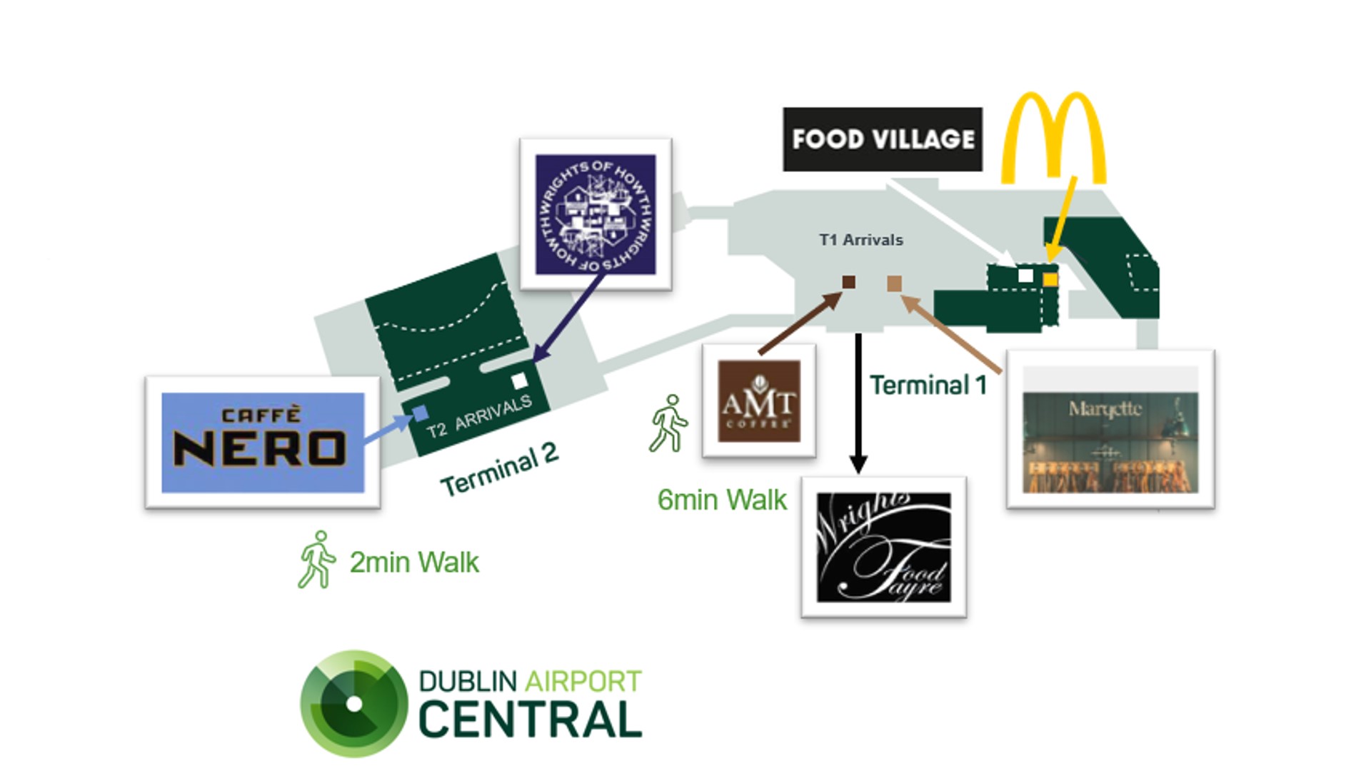 Map of Dublin Airport Central